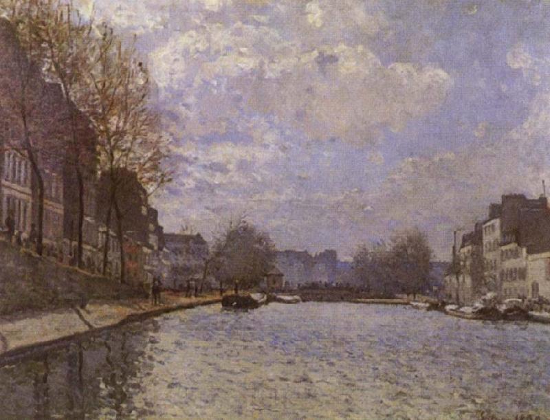 Alfred Sisley The Saint-Martin canal in Paris